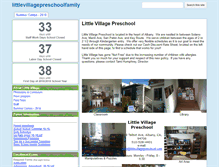 Tablet Screenshot of littlevillagepreschool.com